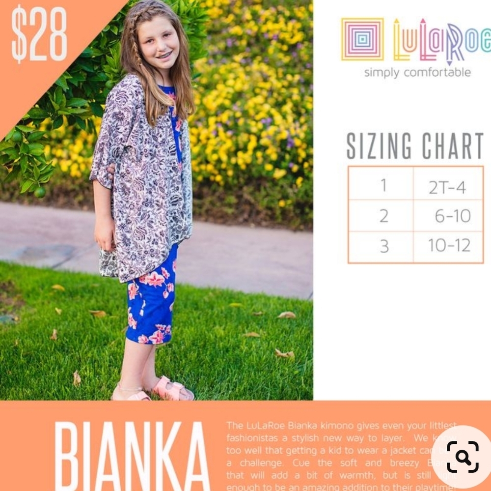 💥3/$20LuLaRoe size 3 (fits an adult size small/medium) Kimono! - Picture 8 of 8